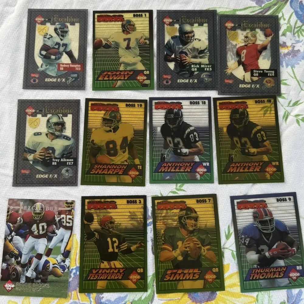 1994 Collectors Edge Football 250 Card Lot NM Barry Sanders John Elway Aikman